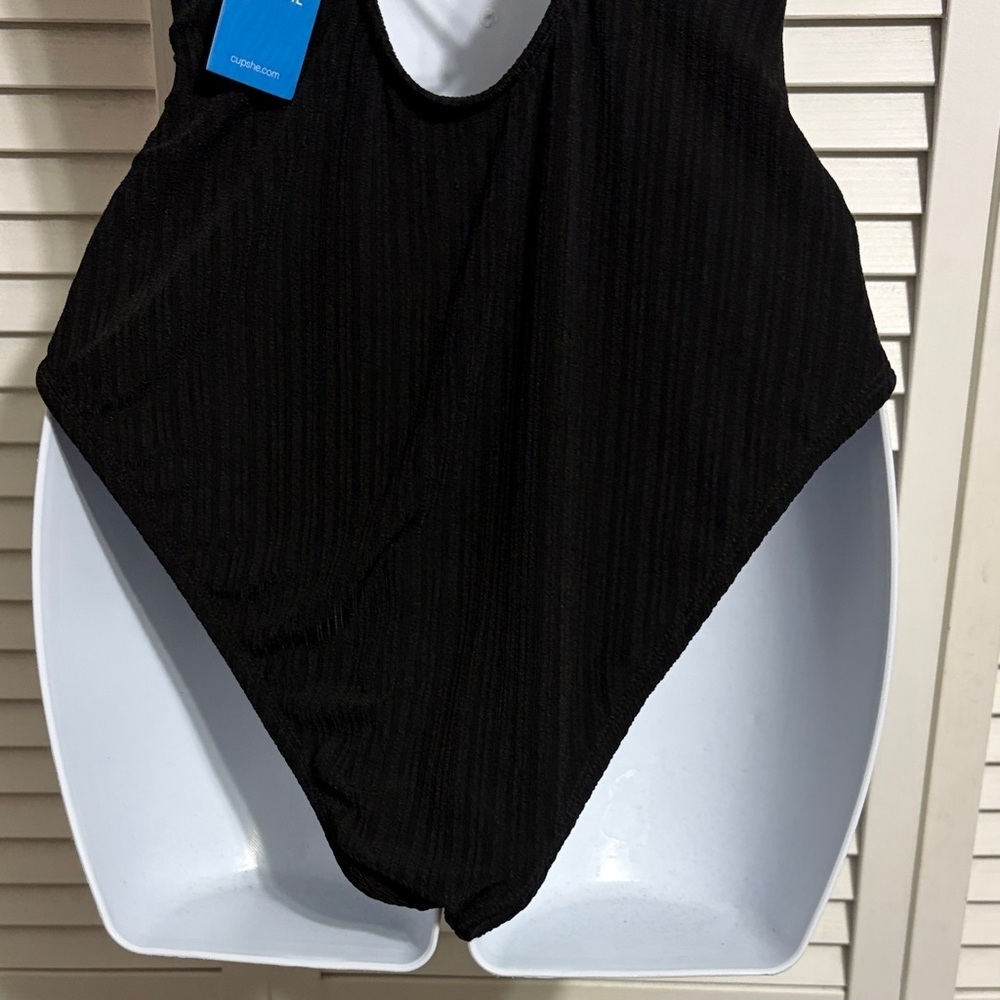 Cupshe Feel the Rush Black One-Piece Swimsuit - Picture 11 of 16